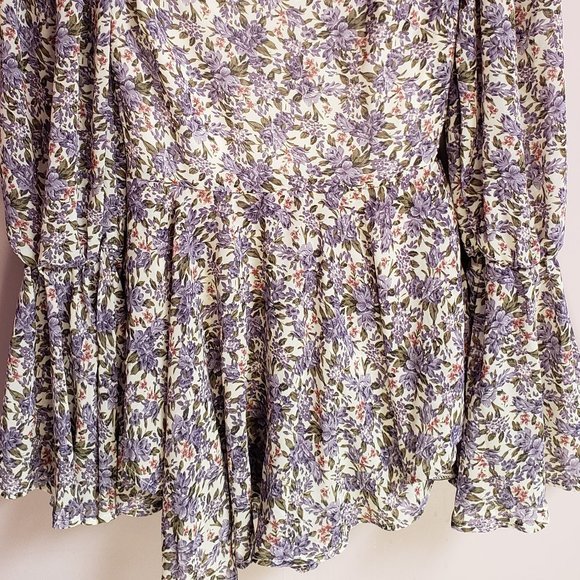 MISSGUIDED PETITE Size Zero Women's Lilac Boho Top - NWT - Picture 6 of 7
